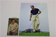 Two (2) Arnold Palmer Photos - One Signed JSA ALOA