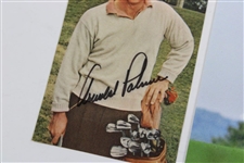 Two (2) Arnold Palmer Photos - One Signed JSA ALOA