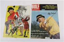 Byron Nelson, Sam Snead & Three (3) others Signed Magazine Covers JSA ALOA