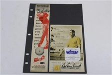 Byron Nelson, Sam Snead & Three (3) others Signed Magazine Covers JSA ALOA