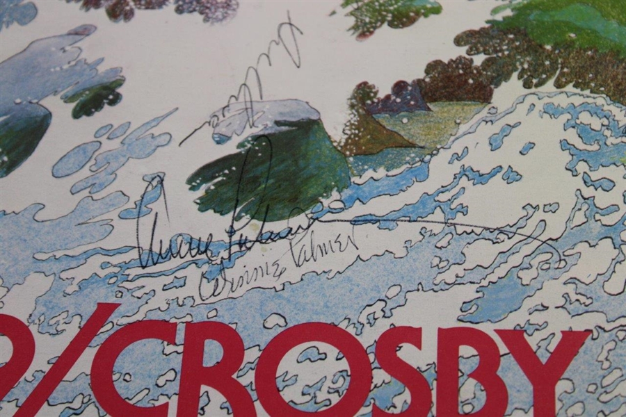 Palmer, Nicklaus & others Multi Signed 39th & 41st Bing Crosby Pro-Am w/1982 Tickets JSA ALOA