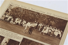 Walter Hagen, Bob Macdonald & Jim Barnes News Article From The Metropolitan Golf Championship