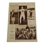 Walter Hagen, Bob Macdonald & Jim Barnes News Article From The Metropolitan Golf Championship