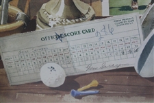 Gene Sarazen Signed Ltd Ed 'The Squire in Golf' Print by Turner #37/250 - Framed JSA ALOA