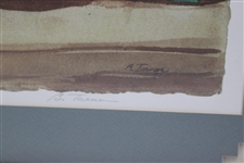 Gene Sarazen Signed Ltd Ed 'The Squire in Golf' Print by Turner #37/250 - Framed JSA ALOA