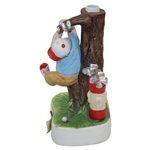 Bing's 40th Golfer Wrapped Around Tree Whiskey Decanter - Missing Stopper