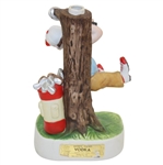 Bing's 40th Golfer Wrapped Around Tree Whiskey Decanter - Missing Stopper