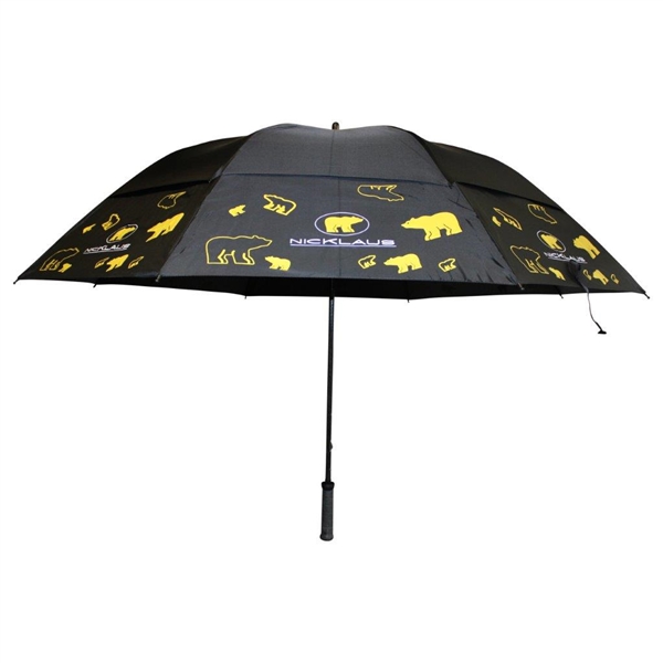 Jack Nicklaus 'Golden Bear' Black with Yellow Umbrella