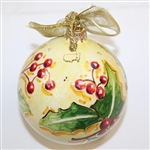 2023 Augusta National Masters Berckmans Place Hand Painted Italian Globe Ornament New in Box