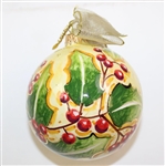 2023 Augusta National Masters Berckmans Place Hand Painted Italian Globe Ornament New in Box