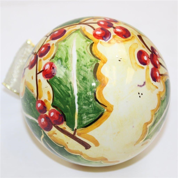 2023 Augusta National Masters Berckmans Place Hand Painted Italian Globe Ornament New in Box