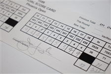 Jim Furyk & Willie Wood Signed 1999 Phoenix Open Official Used Scorecard JSA ALOA