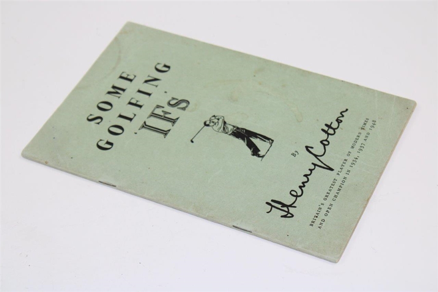 1948 'Some Golfing 'IFS' Book by Henry Cotton