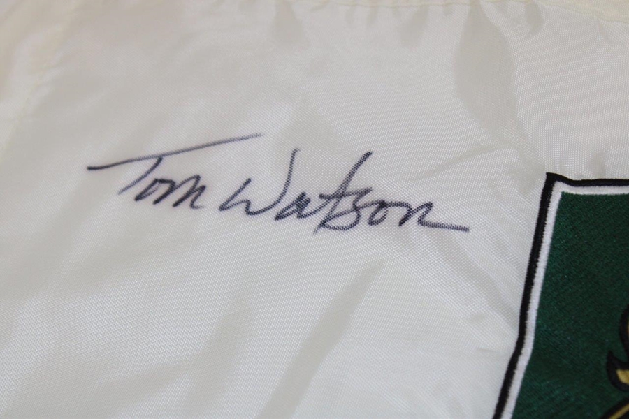 Tom Watson Signed Embroidered The National Golf Club of Kansas City Course Flag JSA ALOA