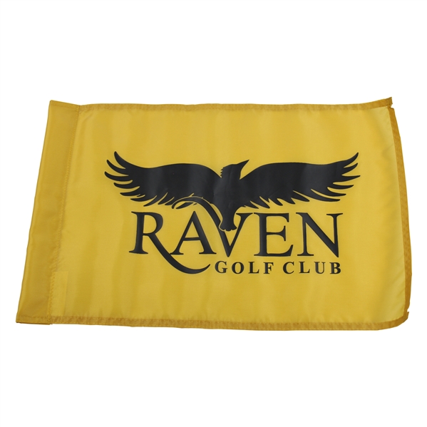 Raven Golf Club Yellow Course Flag