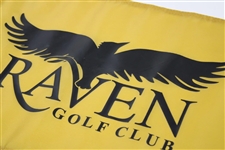Raven Golf Club Yellow Course Flag
