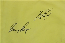 Gary Player & Tony Jacklin Signed Royal Lytham St. Annes Course Flag JSA ALOA