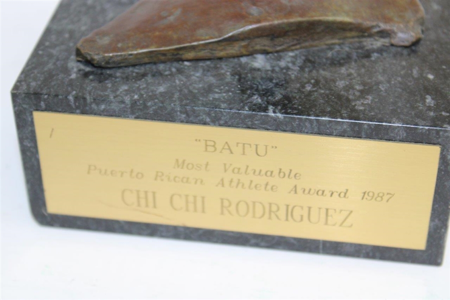 Chi Chi Rodriguez's 1987 BATU Most Valuable Puerto Rican Athlete Award