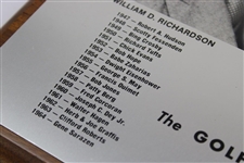 Chi Chi Rodriguez's 1981 William D. Richardson Memorial Trophy Plaque Given by GWA