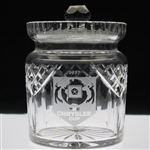 Chi Chi Rodriguezs 1987 The Chrysler Cup Glass Trophy Jar with Removable Lid