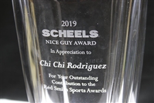 Chi Chi Rodriguez's 2019 Scheels Nice Guy Award Glass Vase