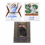 Nick Faldo, Fred Couples & Nancy Lopez Signed Ultimate Leaf Golf Cards 