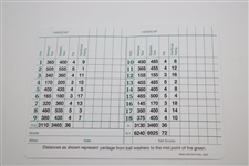 Gary Player Signed Augusta National Scorecard With Years Won JSA ALOA