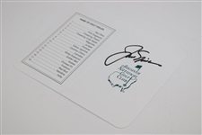 Jack Nicklaus Signed Augusta National Scorecard JSA ALOA