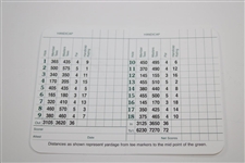 Jack Nicklaus Signed Augusta National Scorecard JSA ALOA
