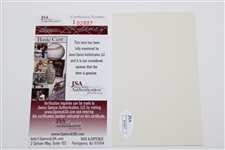 Arnold Palmer Signed 3x5 Index Card JSA #I02887