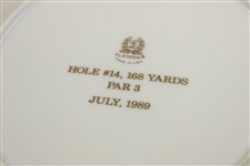 1989 Pine Valley Golf Club Warner Shelly Bowl Lenox China Plate - Hole #14