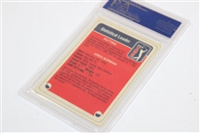 Greg Norman 1987 Miller Press PGA Leader Putting Hand Cut Golf Card PSA Authentic #14582835