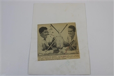 Five (5) Original Wire Photos of Pat Abbott - 1936-1942