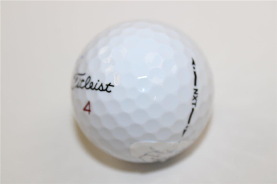 Longest Living 1934 Masters Competitor Errie Ball Signed Masters Logo Golf Ball #AG43350
