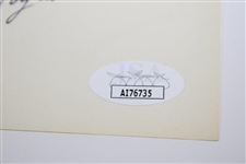 Ben Hogan Signed Index Card JSA# AI76735