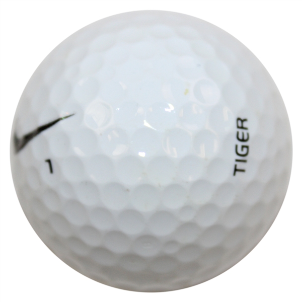 Tiger Woods Personal Used & Marked Nike 'Tiger' One Gold TW Golf Ball