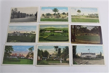 Twenty (20) Vintage Golf Themed Post Cards