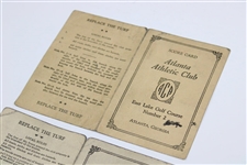 Two (2) 1930's Atlanta Athletic Club Official Used Scorecards