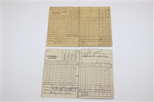 Two (2) 1930's Atlanta Athletic Club Official Used Scorecards