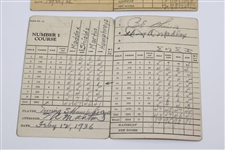 Two (2) 1930's Atlanta Athletic Club Official Used Scorecards