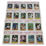 Complete Set of PSA Graded MT 9 Slabbed 1981 Donruss Golf Cards - 60 in Total