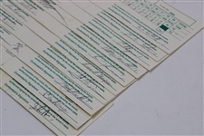 Ten (10) 1991 Centel Western Open at Cog Hill Tournament Used Scorecards
