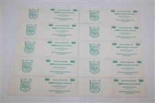 Ten (10) 1991 Centel Western Open at Cog Hill Tournament Used Scorecards