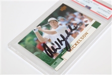 Phil Mickelson Signed 2002 Upper Deck Rookie Card PSA #28870584