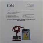 Barry Jaeckel's 2004 PGA Champions Tour Member ID & 2006 Open De France Alstom Sportif ID Pass