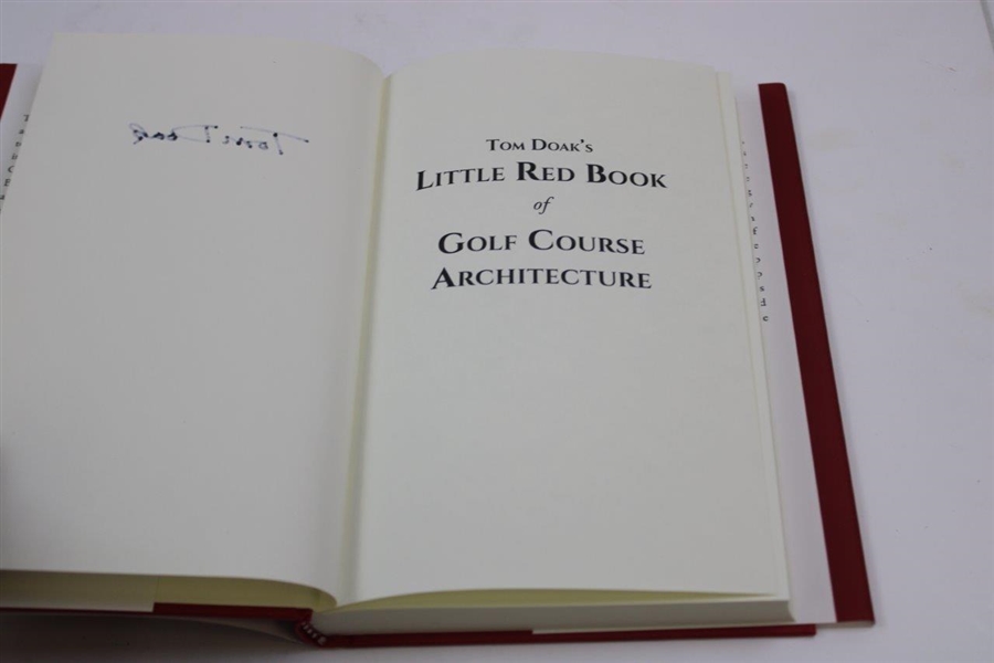 Tom Doak Signed 'Tom Doak's Little Red Book of Golf Course Architecture' JSA ALOA