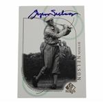 Byron Nelson Signed Golf Card JSA ALOA