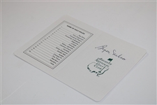 Byron Nelson Signed Augusta National Golf Club Scorecard JSA ALOA