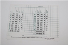 Byron Nelson Signed Augusta National Golf Club Scorecard JSA ALOA