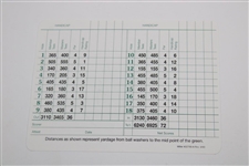 Sergio Garcia Signed Augusta National Golf Club Scorecard JSA ALOA